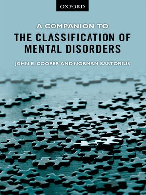cover image of A Companion to the Classification of Mental Disorders